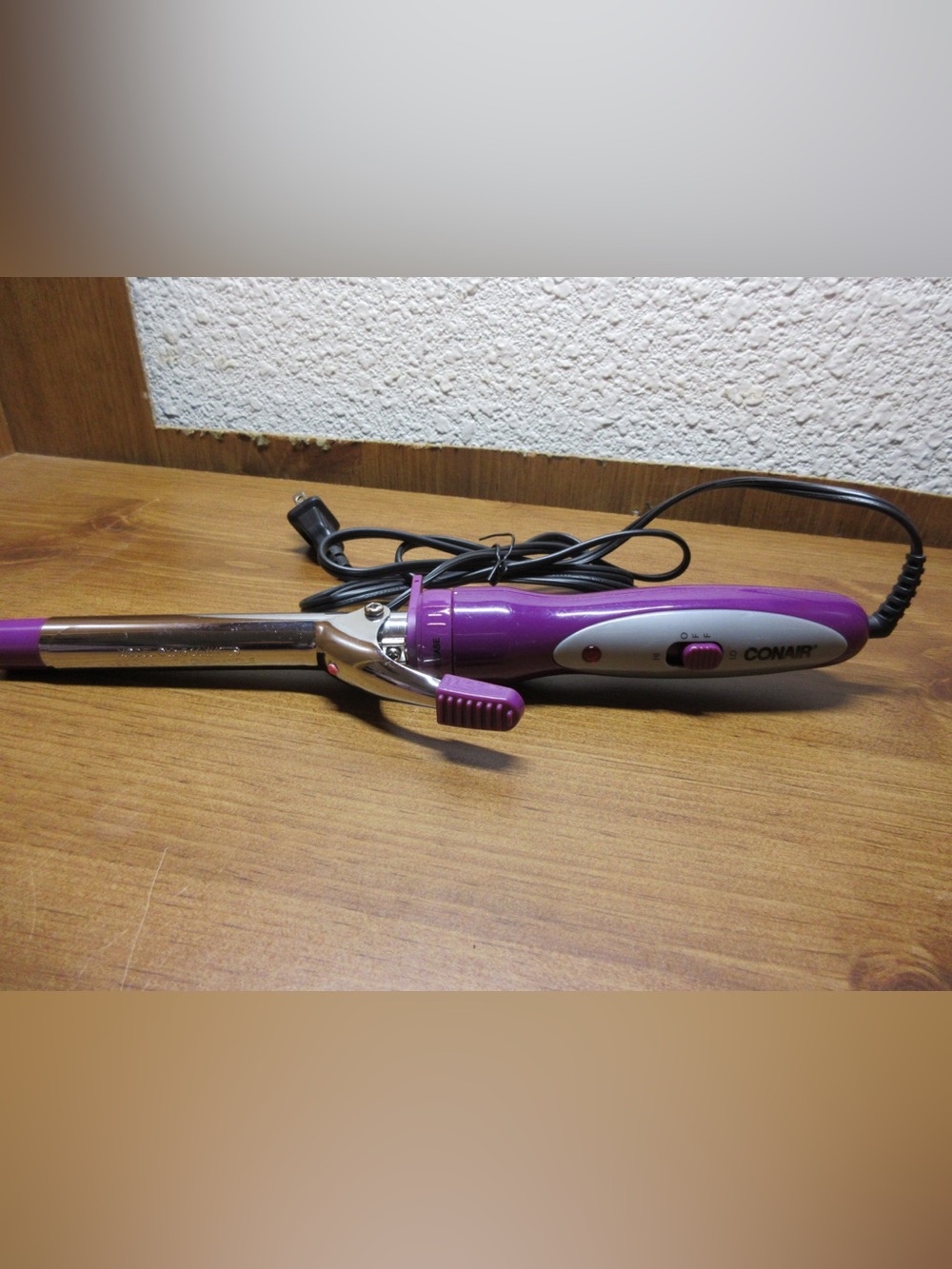 Conair Purple Ceramic Curling Iron for Women Hair